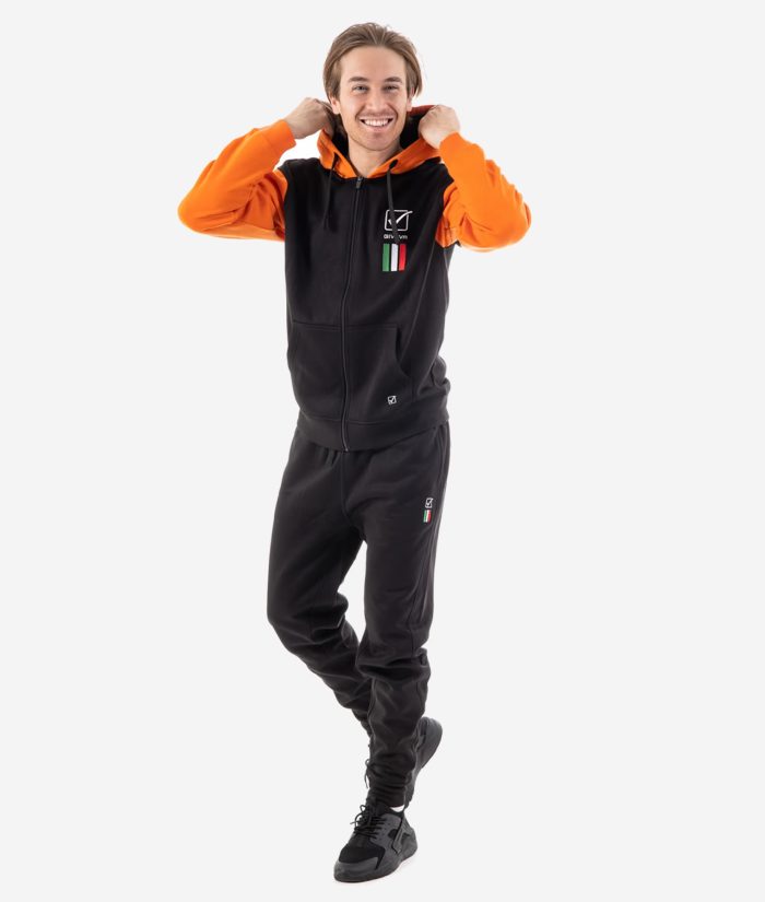 GIVOVA TUTA ITALIA 101 CON CAPPUCCIO UOMO IN FELPA
