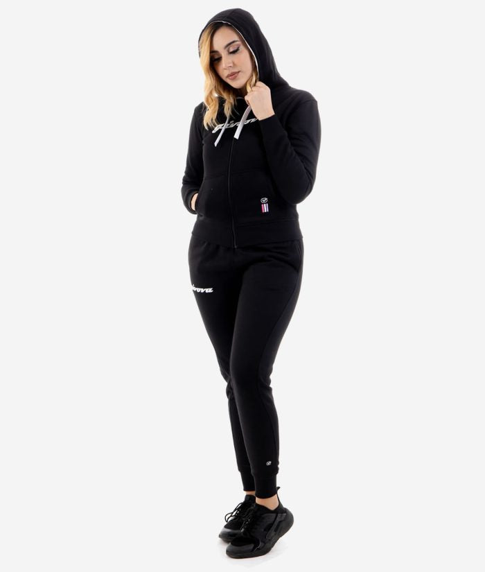 GIVOVA TUTA DONNA 105 PAILLETTES CON CAPP IN FELPA
