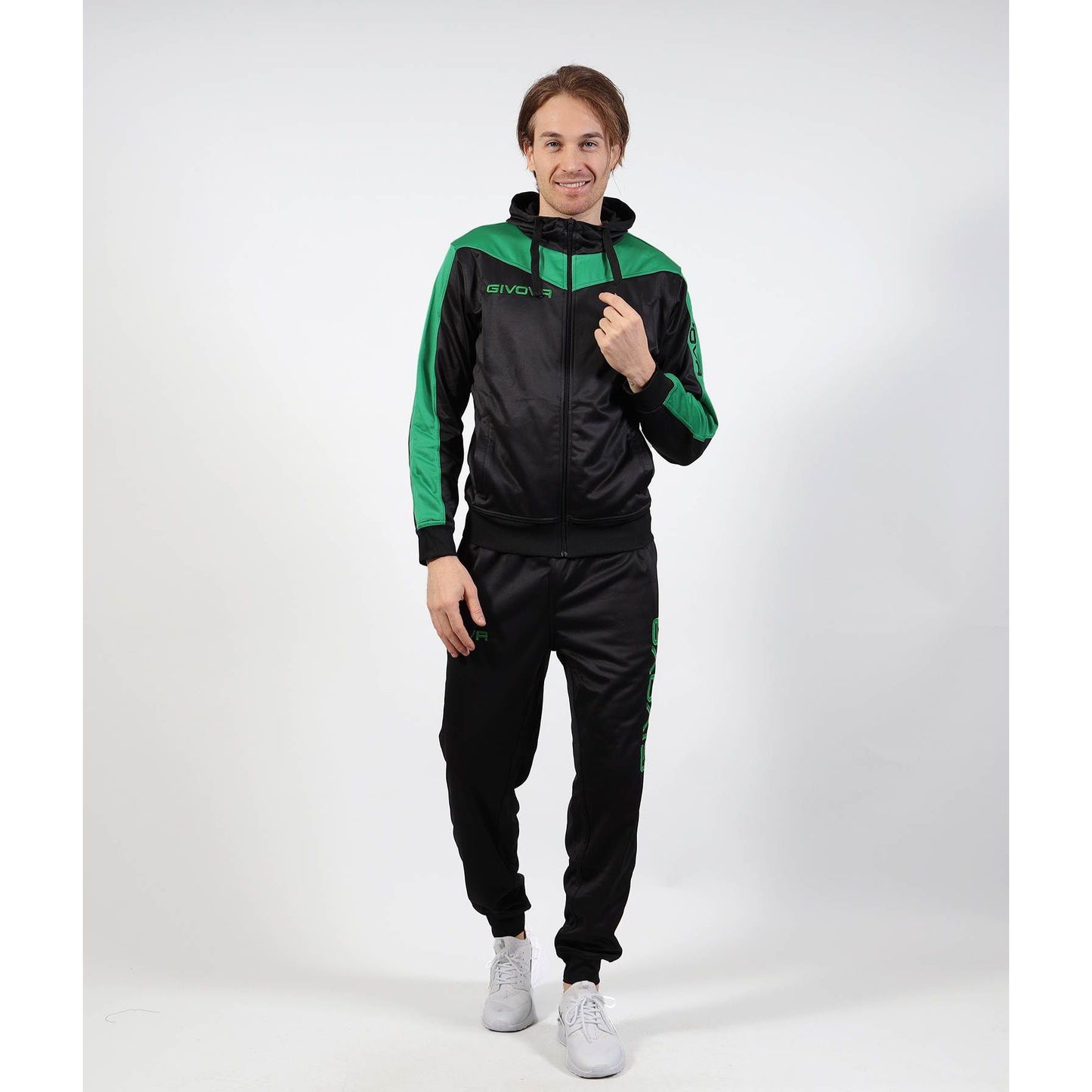 GIVOVA TUTA ROMA CON CAPPUCCIO POLARFLEECE