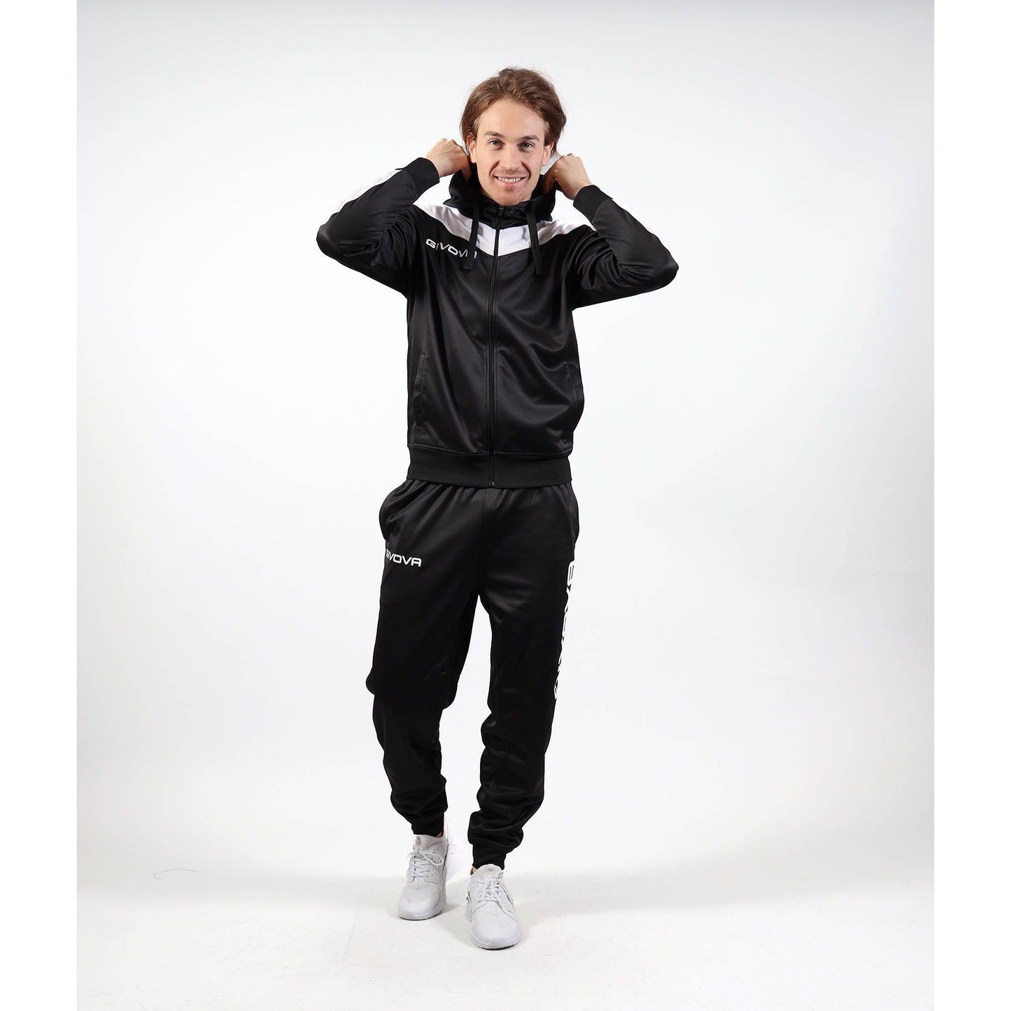GIVOVA TUTA ROMA CON CAPPUCCIO POLARFLEECE