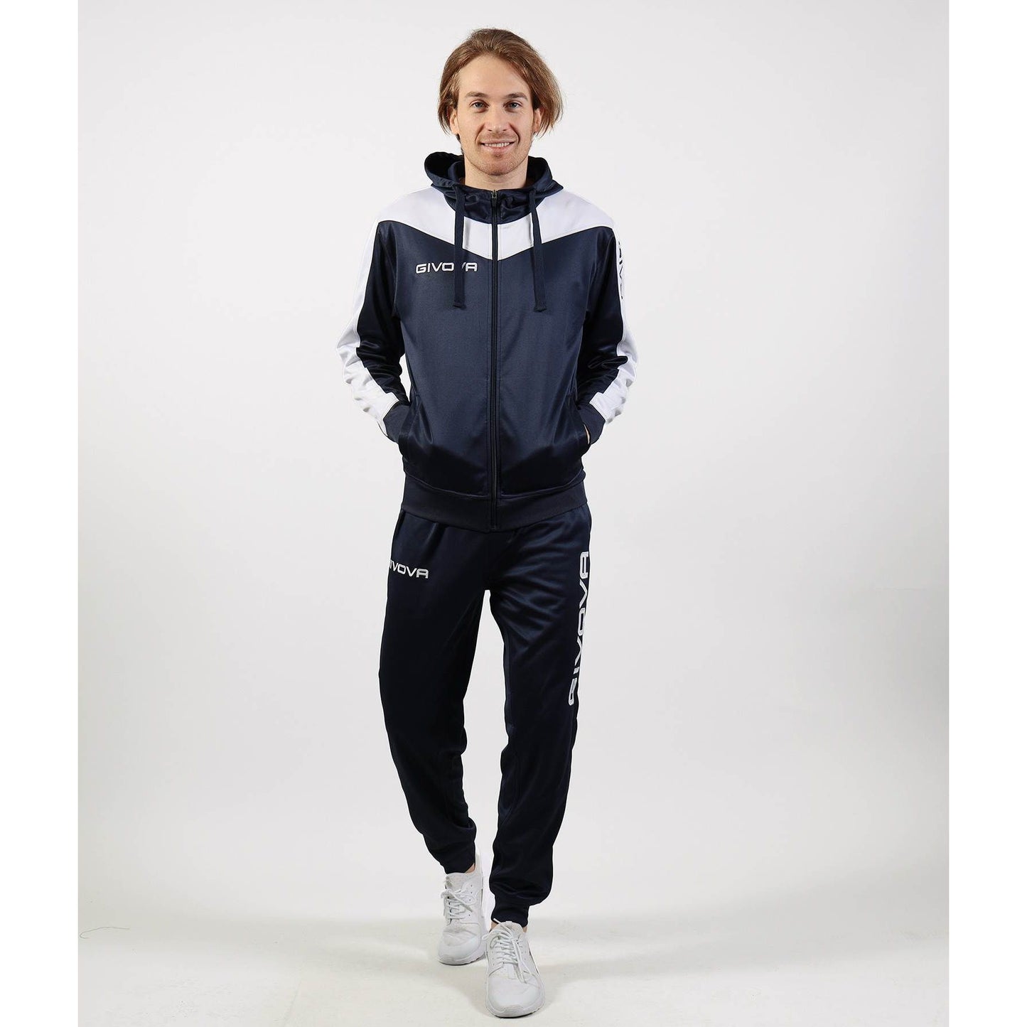 GIVOVA TUTA ROMA CON CAPPUCCIO POLARFLEECE