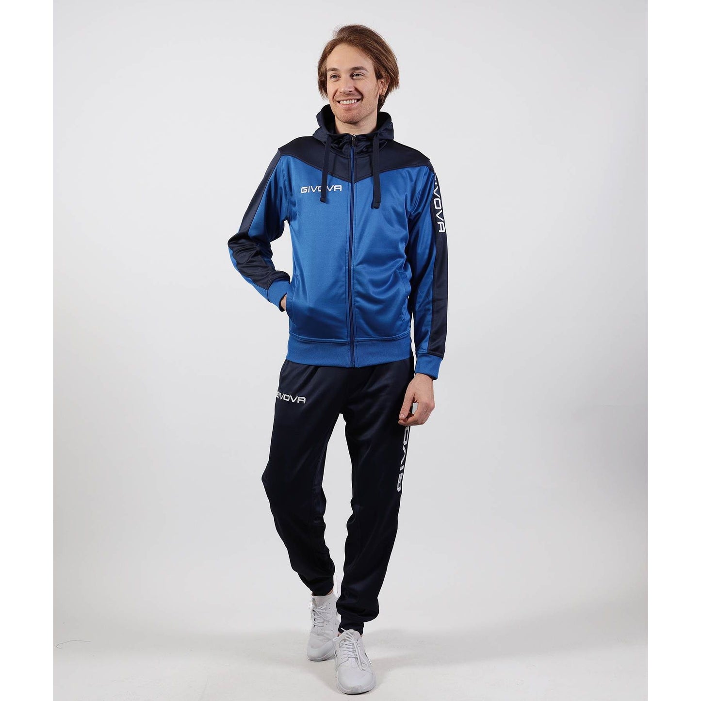 GIVOVA TUTA ROMA CON CAPPUCCIO POLARFLEECE