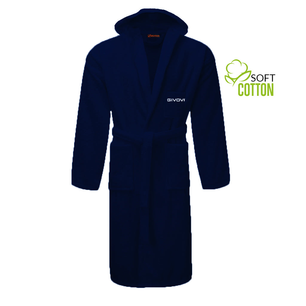 ACCAPPATOIO SCATOLATO 100% COTTON SPUGNA BLU Tg. S