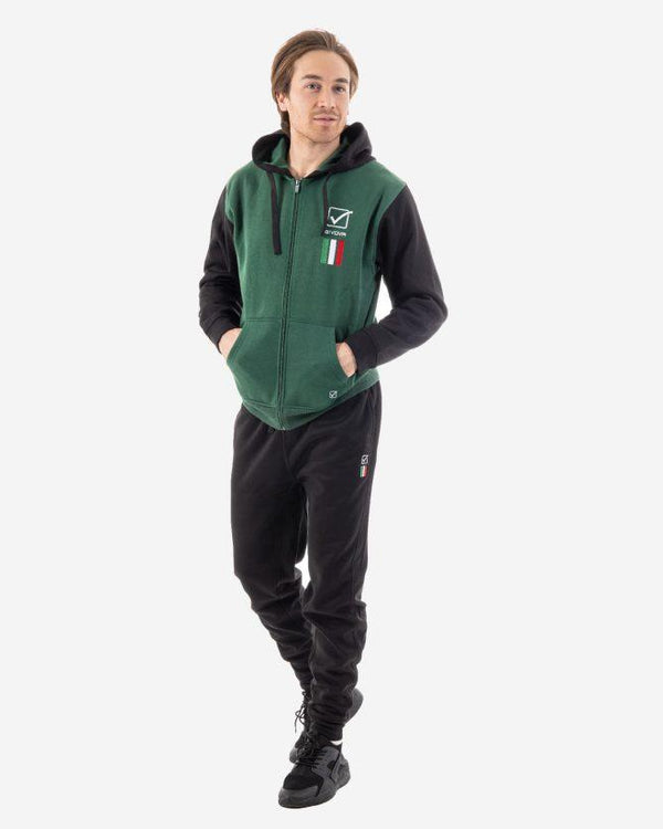 GIVOVA TUTA ITALIA 101 CON CAPPUCCIO UOMO IN FELPA Givova — vista prodotto