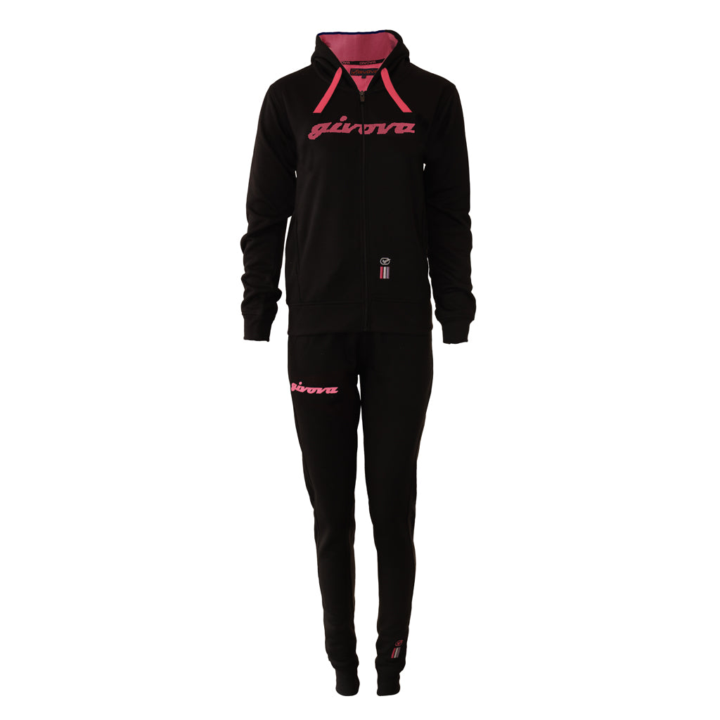 GIVOVA TUTA DONNA 105 PAILLETTES CON CAPP IN FELPA
