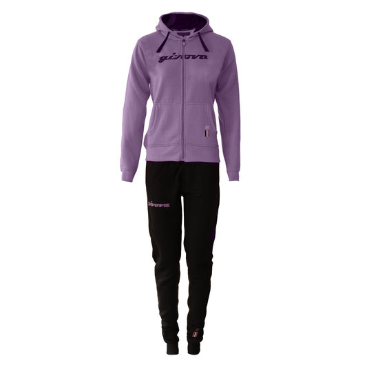 GIVOVA TUTA DONNA 105 PAILLETTES CON CAPP IN FELPA