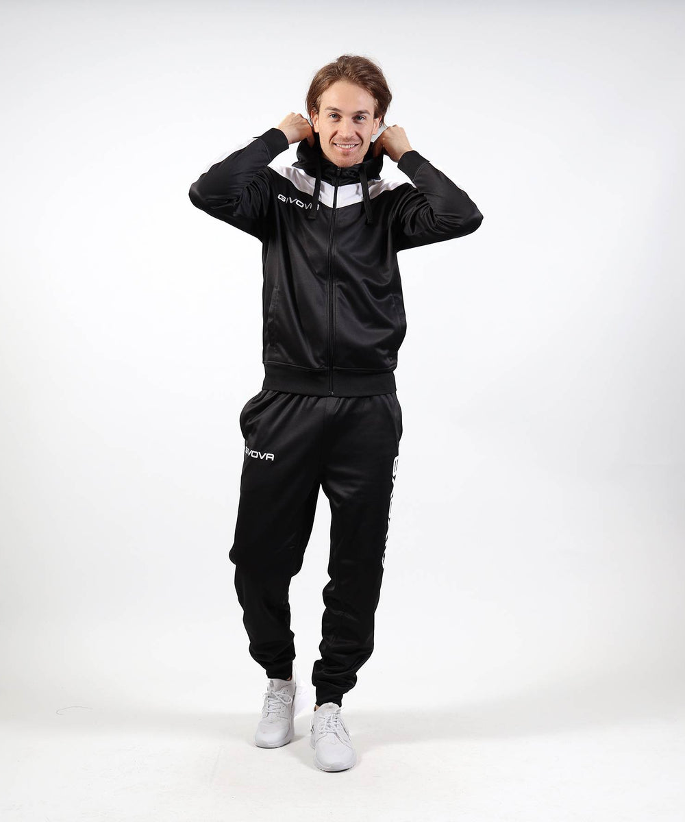 GIVOVA TUTA ROMA CON CAPPUCCIO POLARFLEECE
