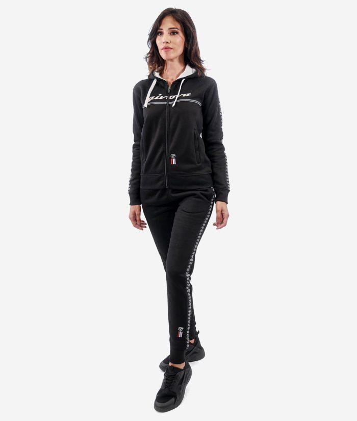 GIVOVA TUTA DONNA 101 CON BANDA E CAPPUCCIO IN FLEECE Givova Tute Planet Sport Italia
