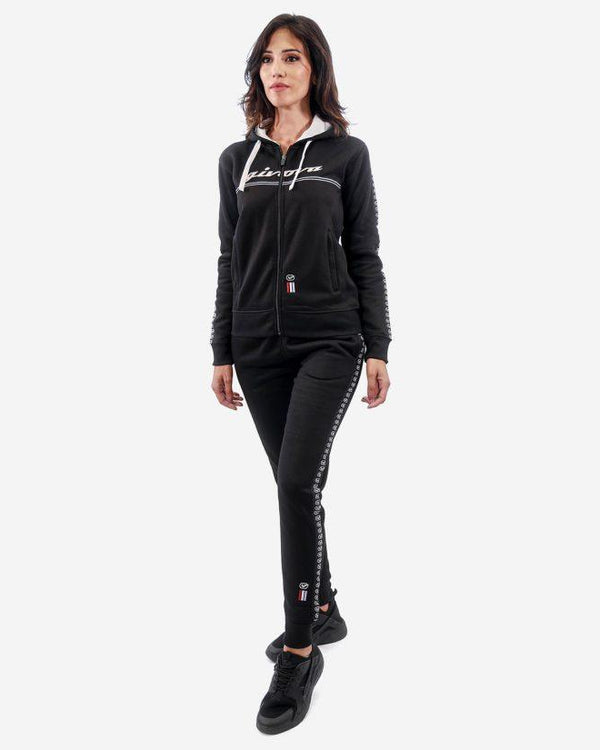 GIVOVA TUTA DONNA 101 CON BANDA E CAPPUCCIO IN FLEECE Givova Planet Sport Italia