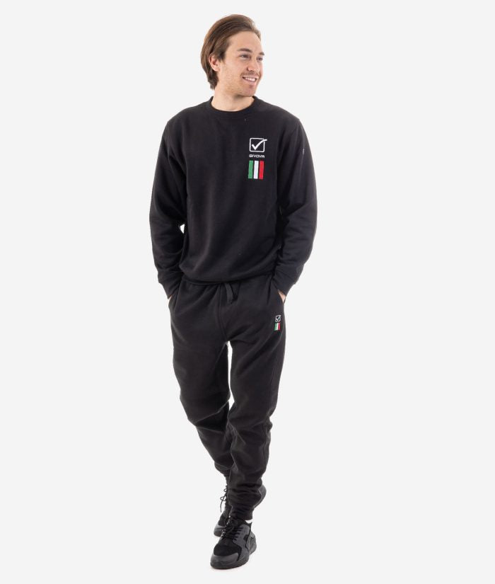 GIVOVA TUTA ITALIA 100 UOMO IN FELPA
