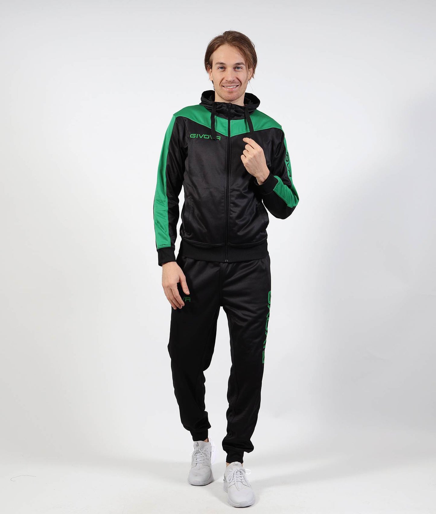 GIVOVA TUTA ROMA CON CAPPUCCIO POLARFLEECE