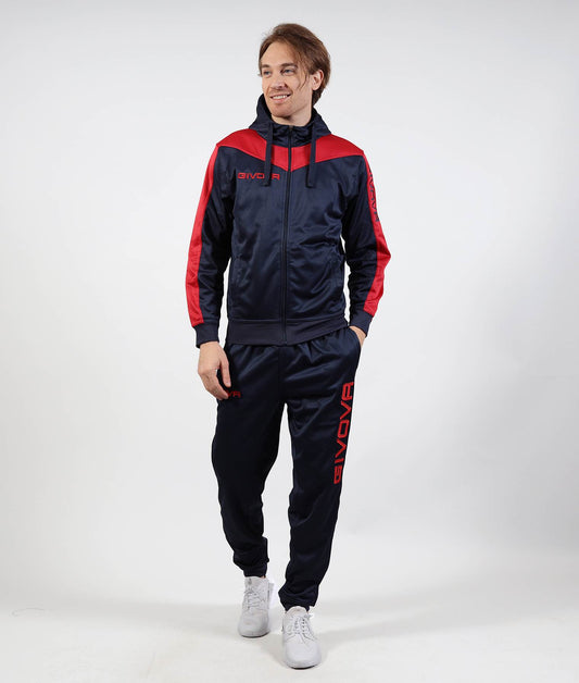 GIVOVA TUTA ROMA CON CAPPUCCIO POLARFLEECE