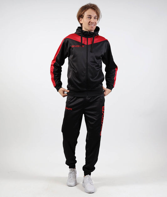 GIVOVA TUTA ROMA CON CAPPUCCIO POLARFLEECE