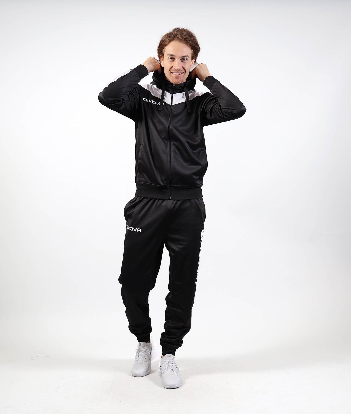 GIVOVA TUTA ROMA CON CAPPUCCIO POLARFLEECE