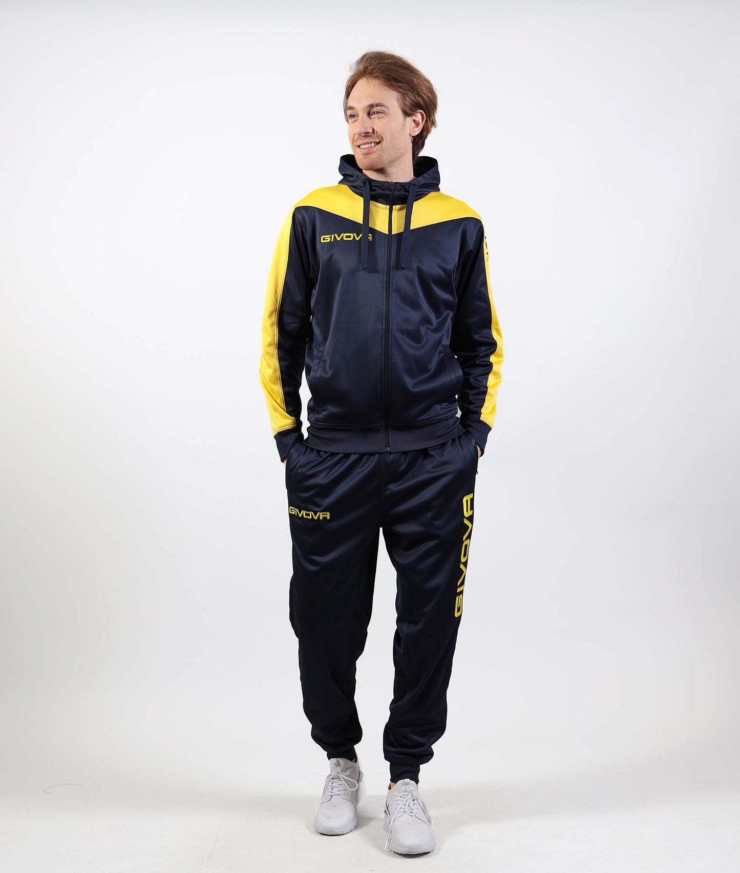 GIVOVA TUTA ROMA CON CAPPUCCIO POLARFLEECE