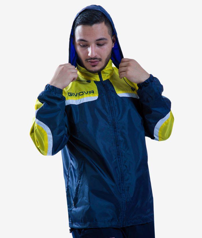 GIVOVA RAIN JACKET CON MESH ASIA Givova Giacche e Giubbotti Planet Sport Italia
