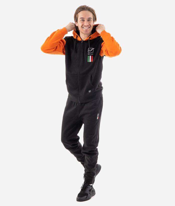 GIVOVA TUTA ITALIA 101 CON CAPPUCCIO UOMO IN FELPA Givova Tute Planet Sport Italia