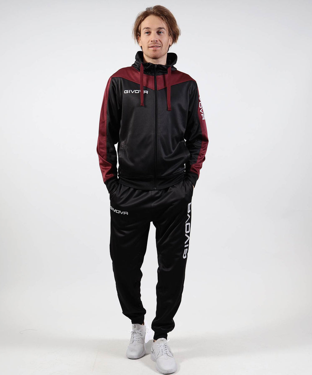 GIVOVA TUTA ROMA CON CAPPUCCIO POLARFLEECE