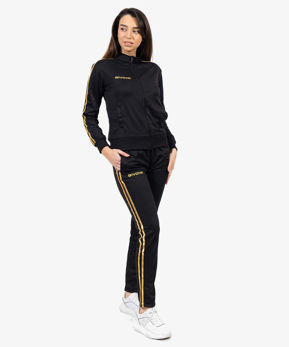 Givova Tuta Revolution Summer Donna nero oro TR033SW-1020 Givova Tute Planet Sport Italia