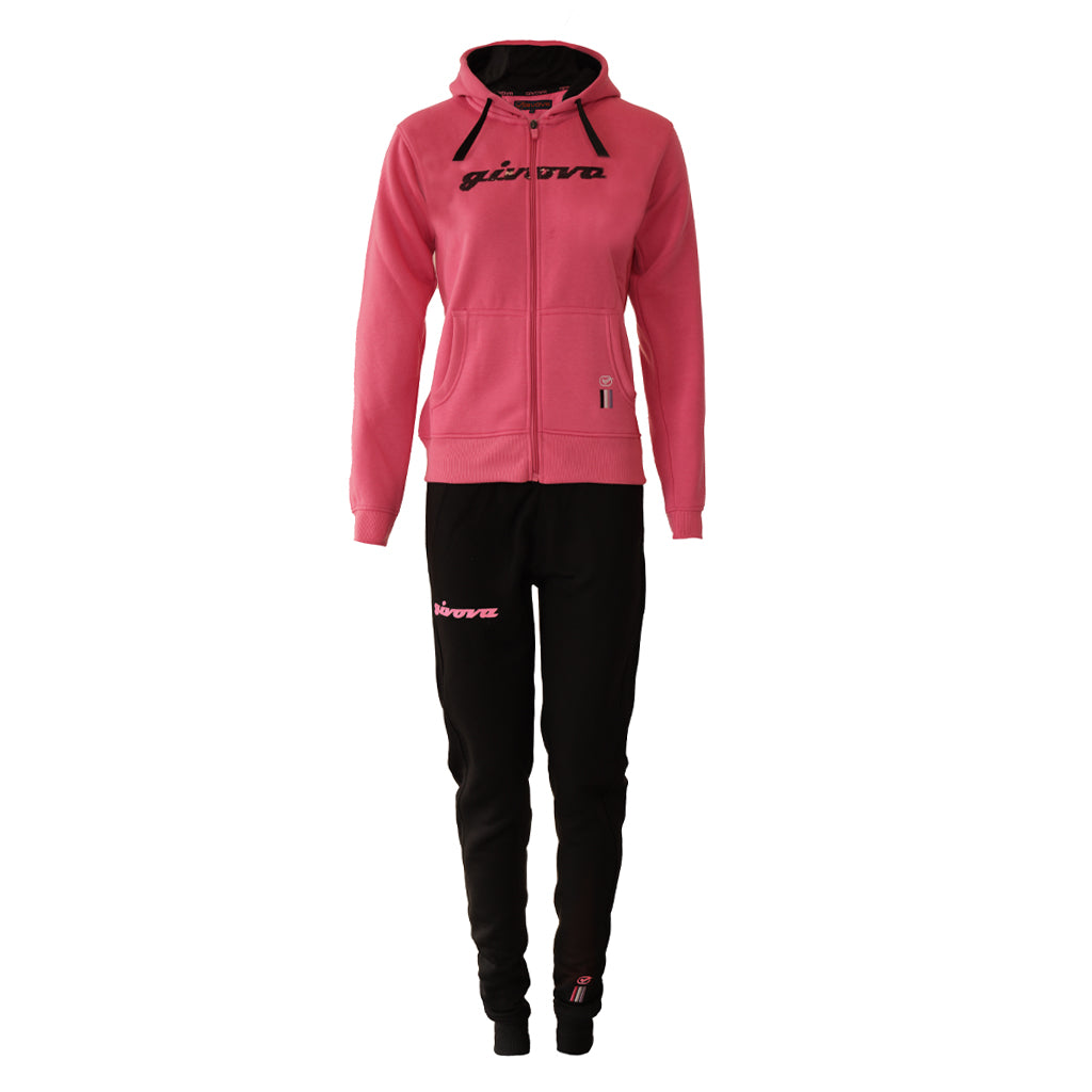 GIVOVA TUTA DONNA 105 PAILLETTES CON CAPP IN FELPA
